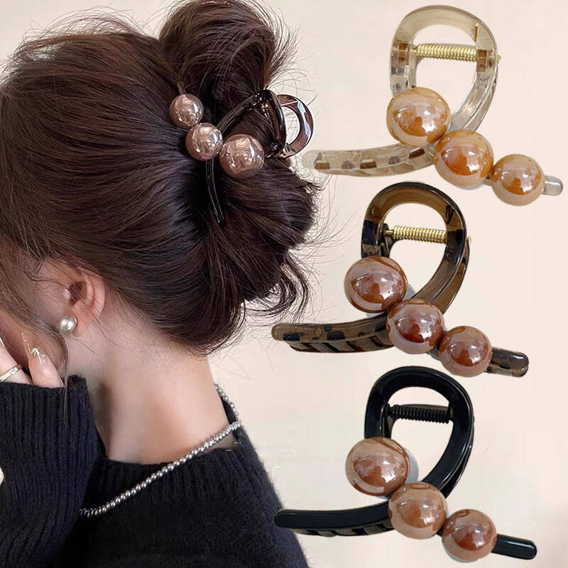 Vintage Fashion Ai - Korean Pearl Cross Hair Claws Crabs
