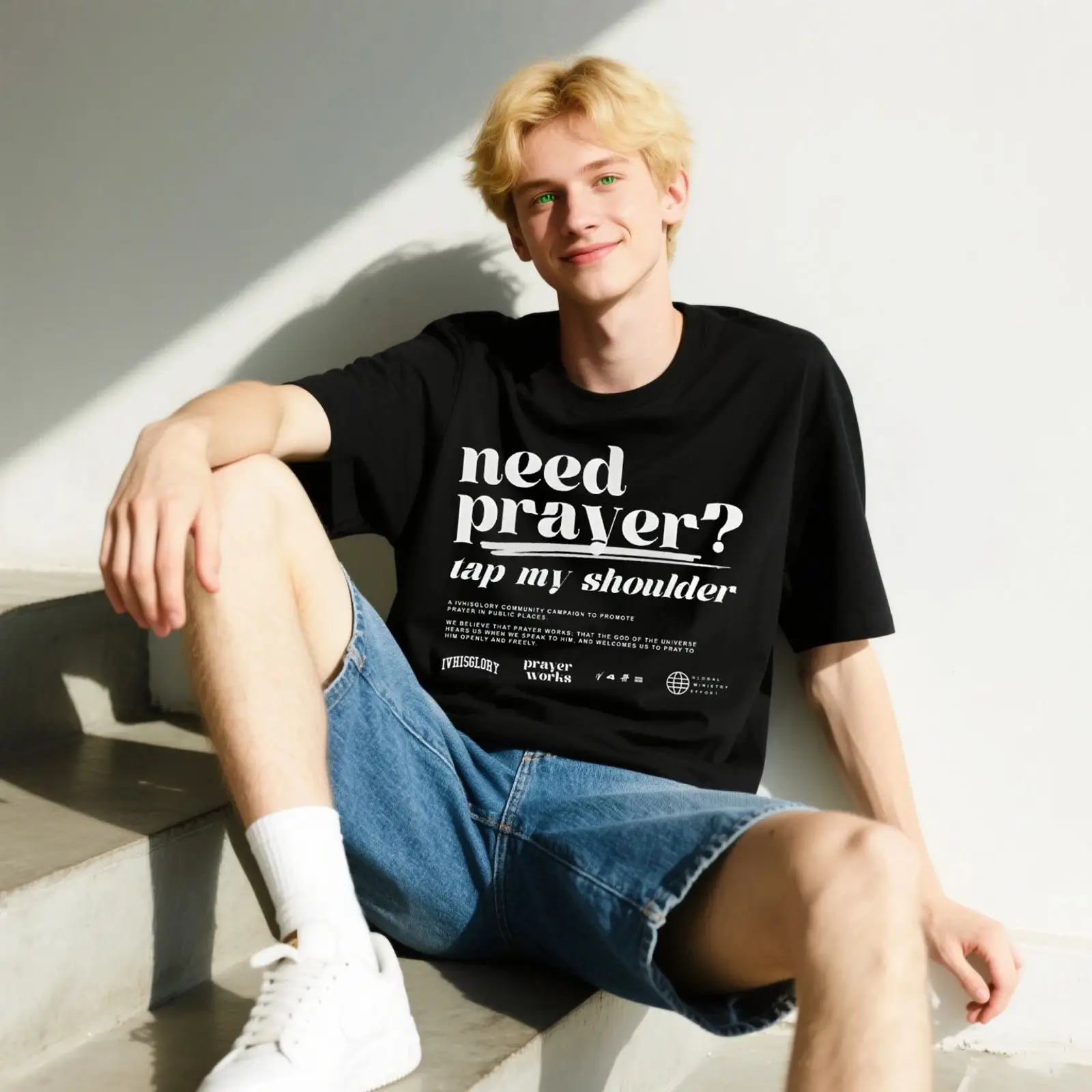 Vintage Fashion Campaigns - Prayer Works Campaign T Shirt 2