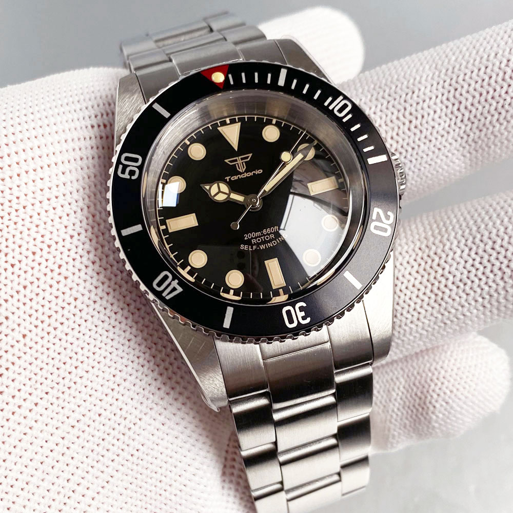 Vintage Fashion Complete - NH35 Tandorio Vintage Luminous 38mm Sapphire