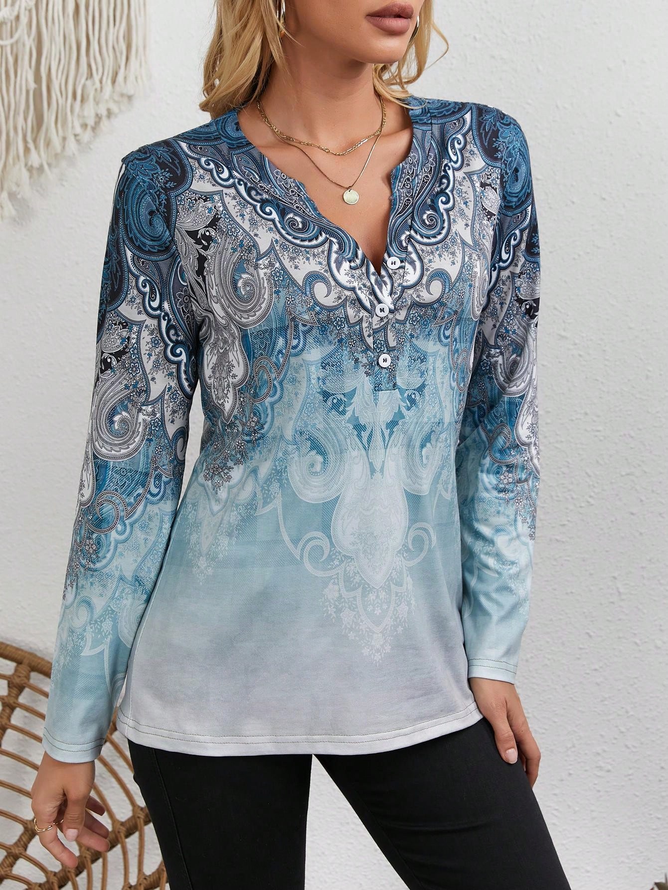 Women's Ethnic-Style Top: Vint - Vintage Fashion Style recension och pris