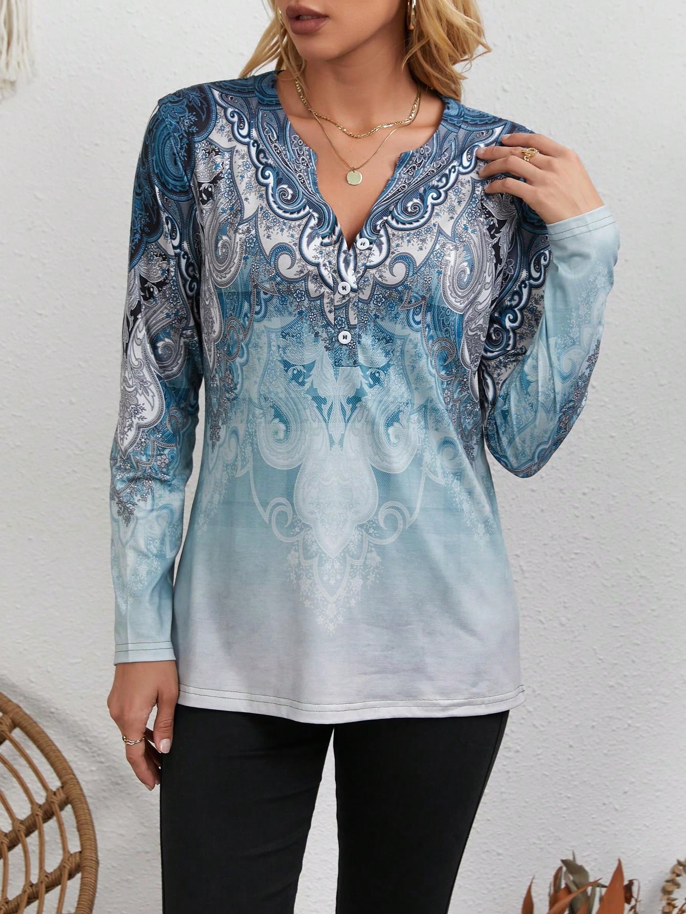 Women's Ethnic-Style Top: Vint - Vintage Fashion Style recension och pris