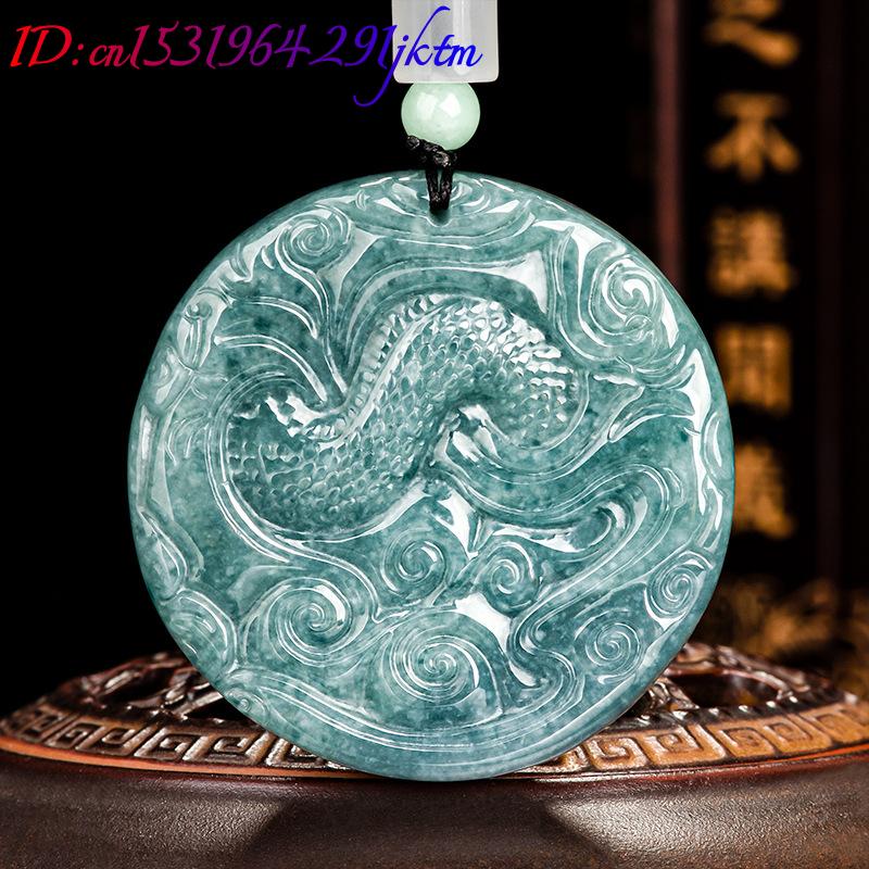 Burmese Jadeite Dragon Pendant - Vintage Fashion For Women recension och pris