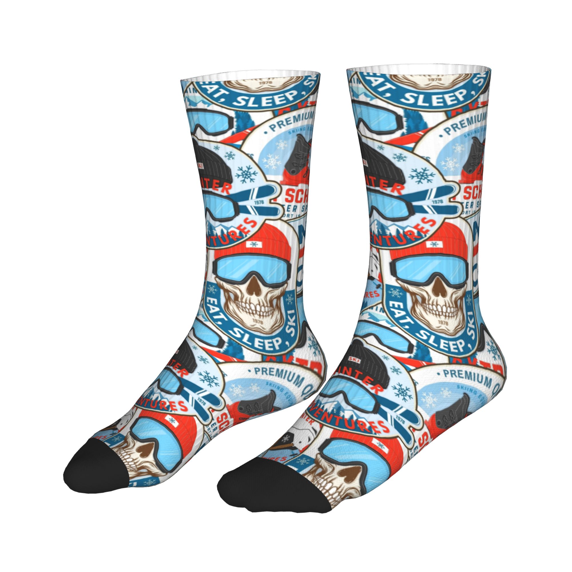 Vintage Red Blue Ski Club Seam - Vintage Fashion For Men recension och pris