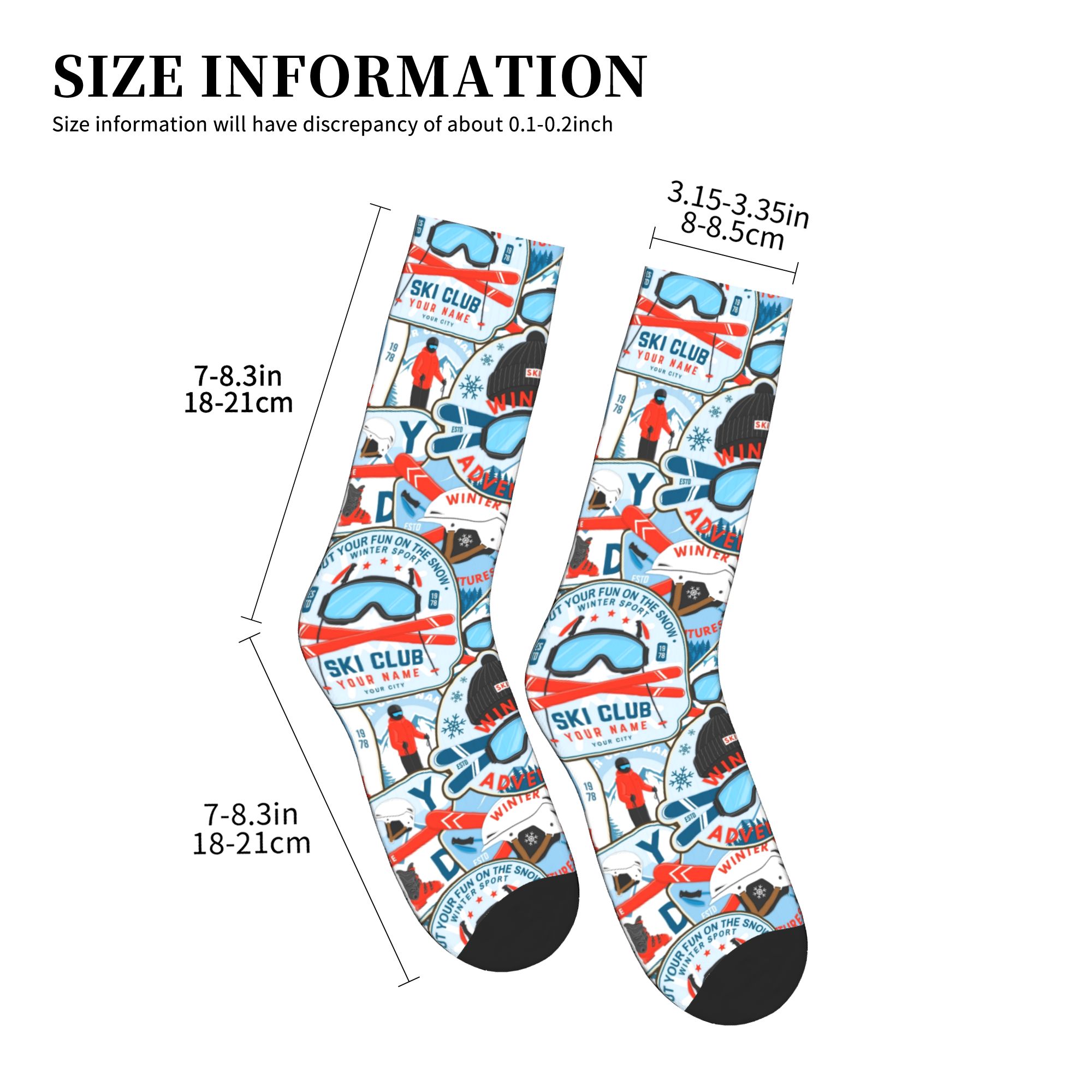 Vintage Red Blue Ski Club Seam - Vintage Fashion For Men recension och pris