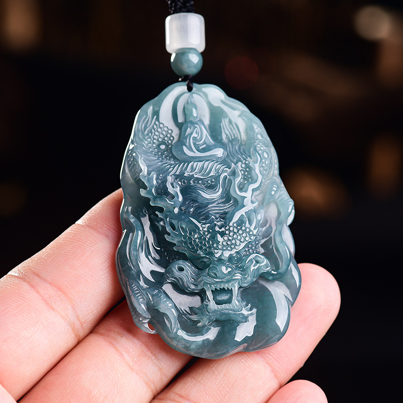 Natural Burmese Jadeite Dragon - Vintage Fashion For Women recension och pris