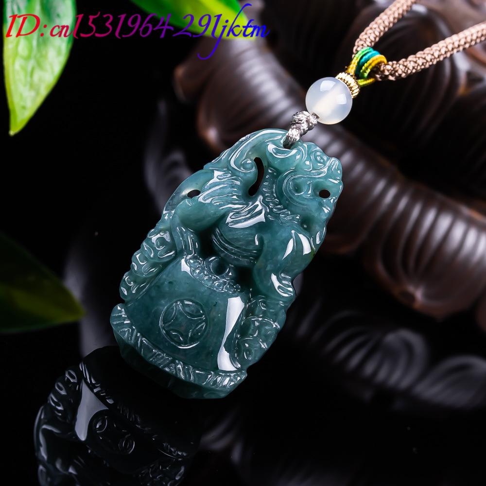 Burmese Jadeite Pixiu Pendant  - Vintage Fashion For Women recension och pris