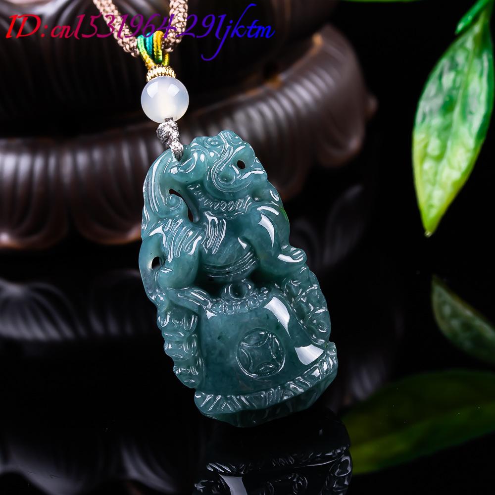Burmese Jadeite Pixiu Pendant  - Vintage Fashion For Women recension och pris
