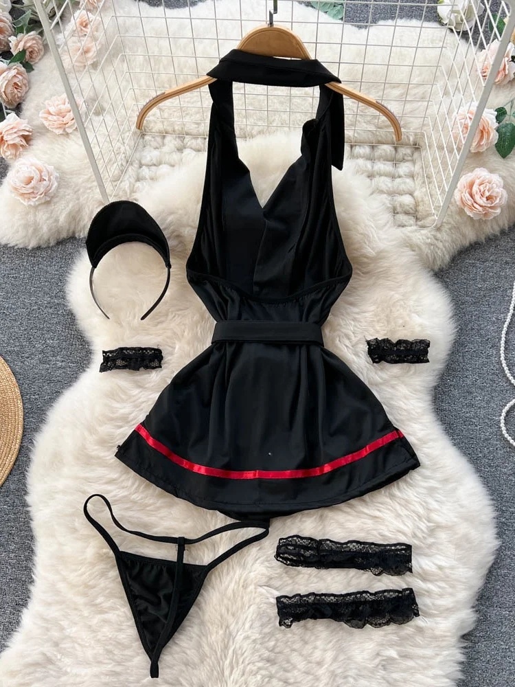 Erotic Fashion Sexy Halter Lin - Vintage Fashion For Women recension och pris