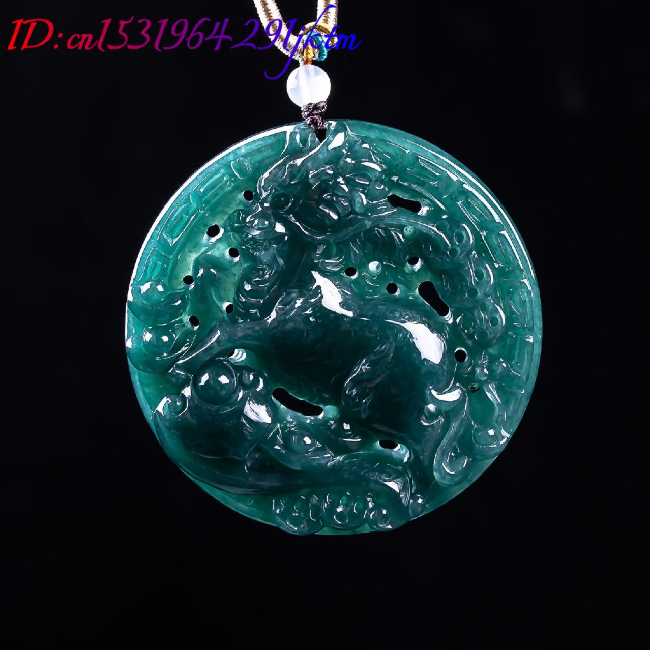 Burmese Jadeite Dragon Pendant - Vintage Fashion For Women recension och pris