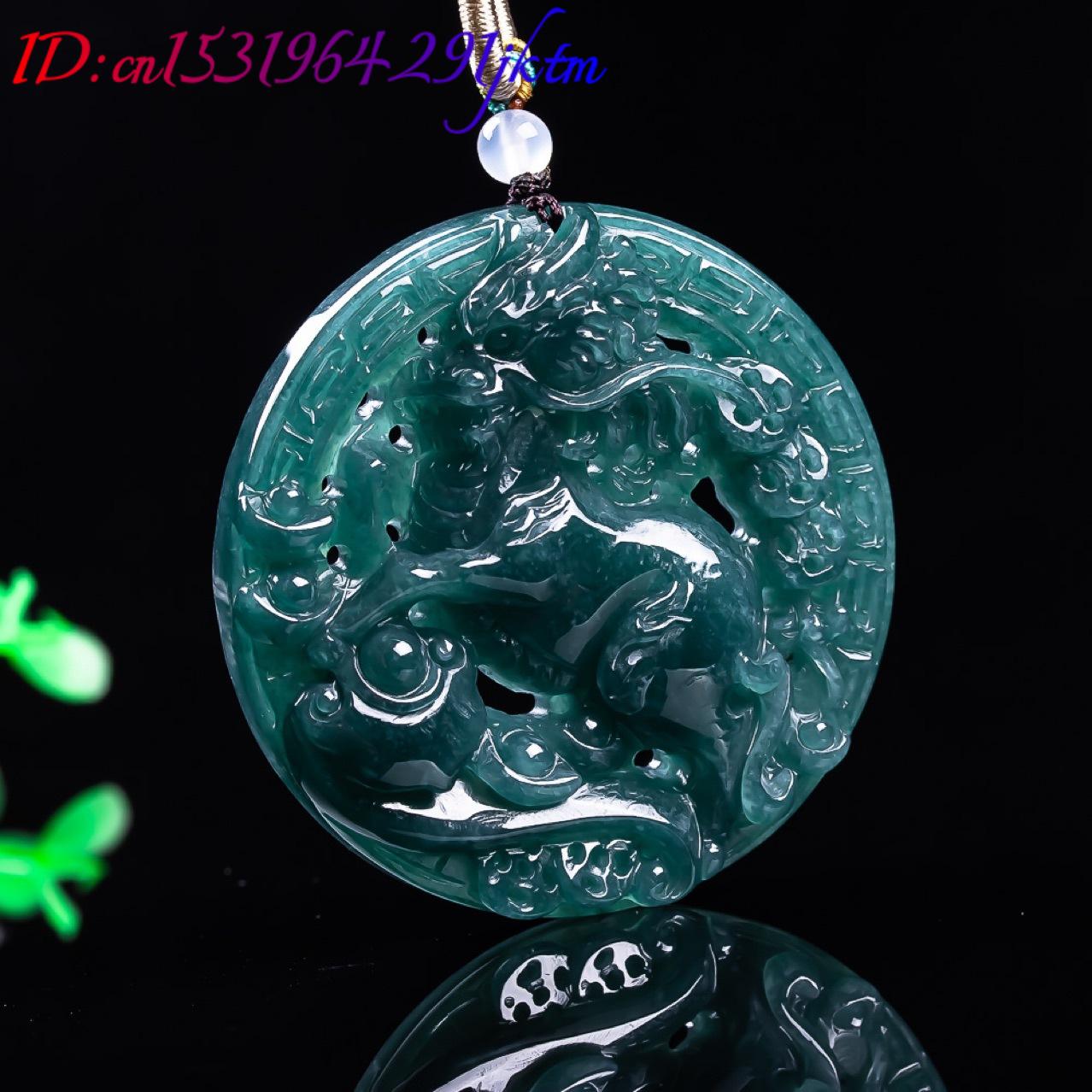 Burmese Jadeite Dragon Pendant - Vintage Fashion For Women recension och pris