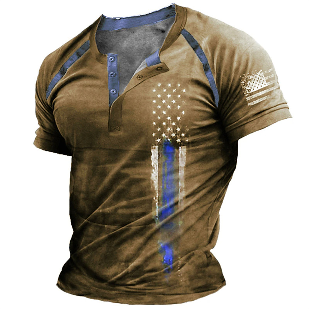 Funny 3D American Flag Print M - Vintage Fashion For Men recension och pris