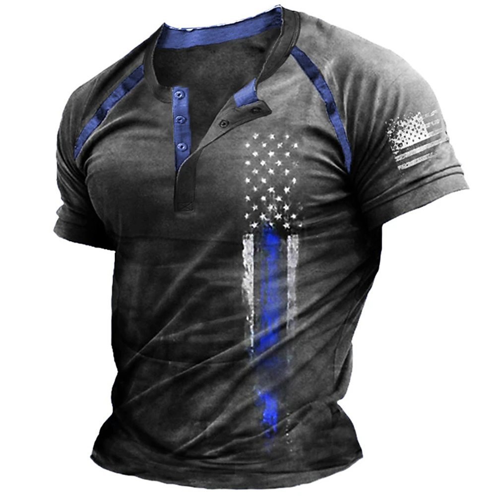 Funny 3D American Flag Print M - Vintage Fashion For Men recension och pris
