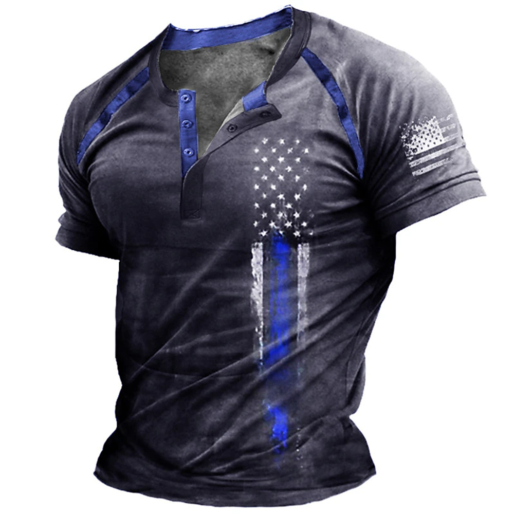 Funny 3D American Flag Print M - Vintage Fashion For Men recension och pris