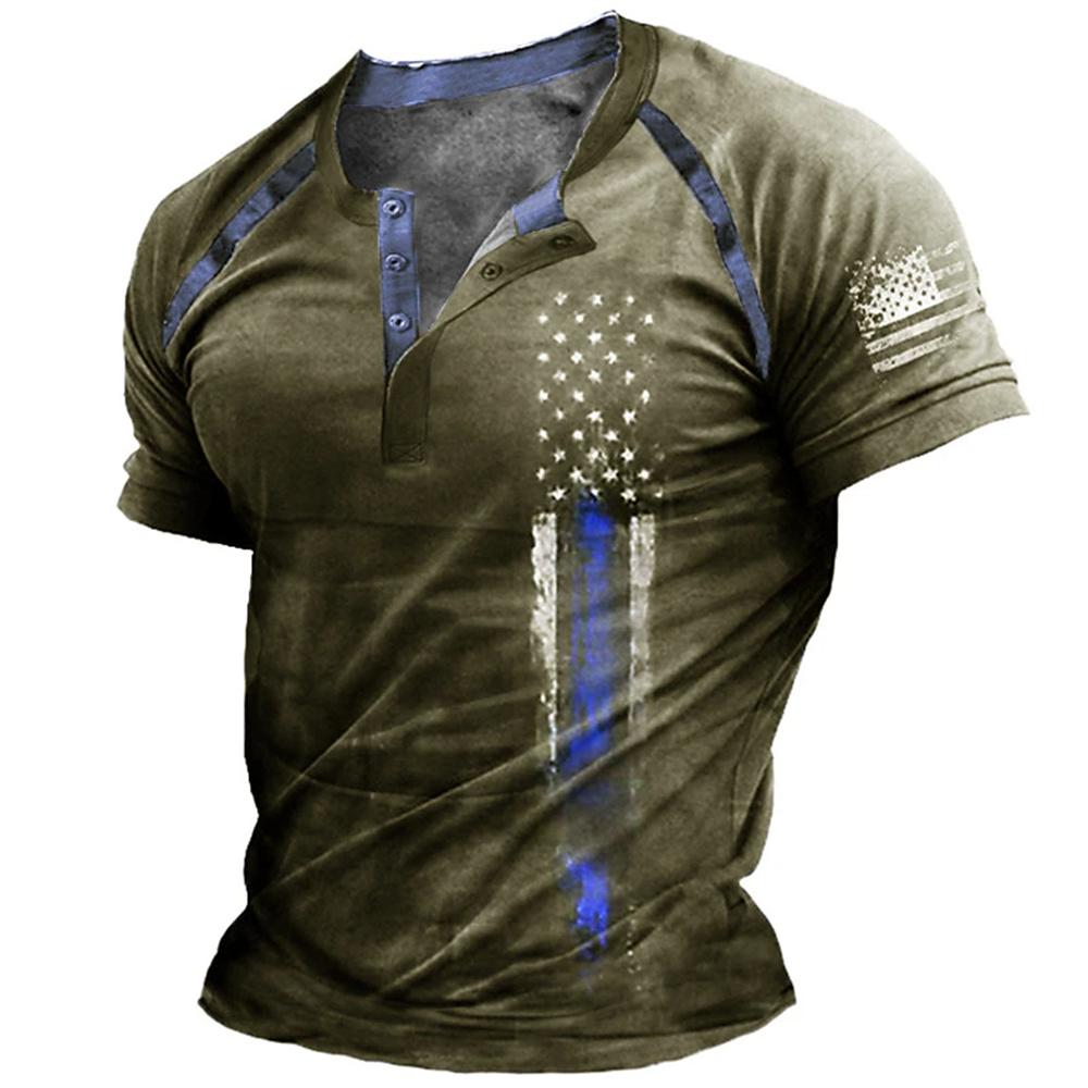Funny 3D American Flag Print M - Vintage Fashion For Men recension och pris
