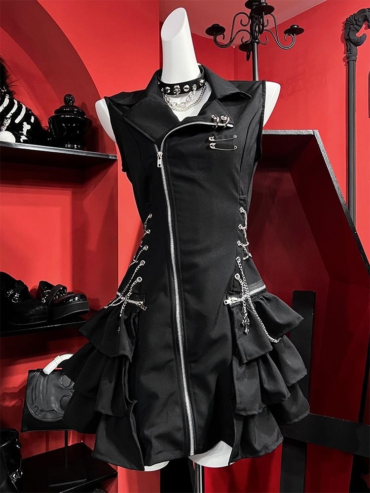 Gothic Sleeveless Short Mini D - Vintage Fashion Subculture recension och pris