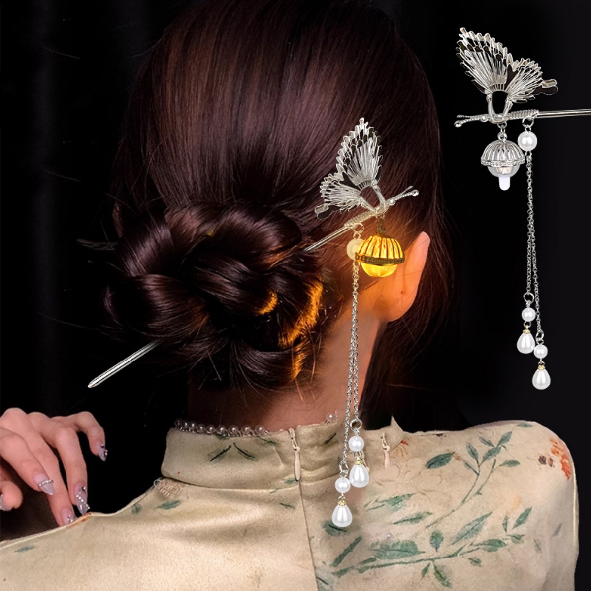 Luminous Flower Hairpin For Wo - Vintage Fashion Ai recension och pris