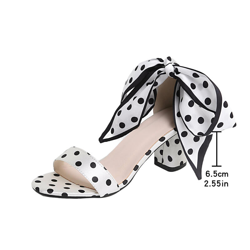 Vintage Black White Polka Dots - Vintage Y2K recension och pris