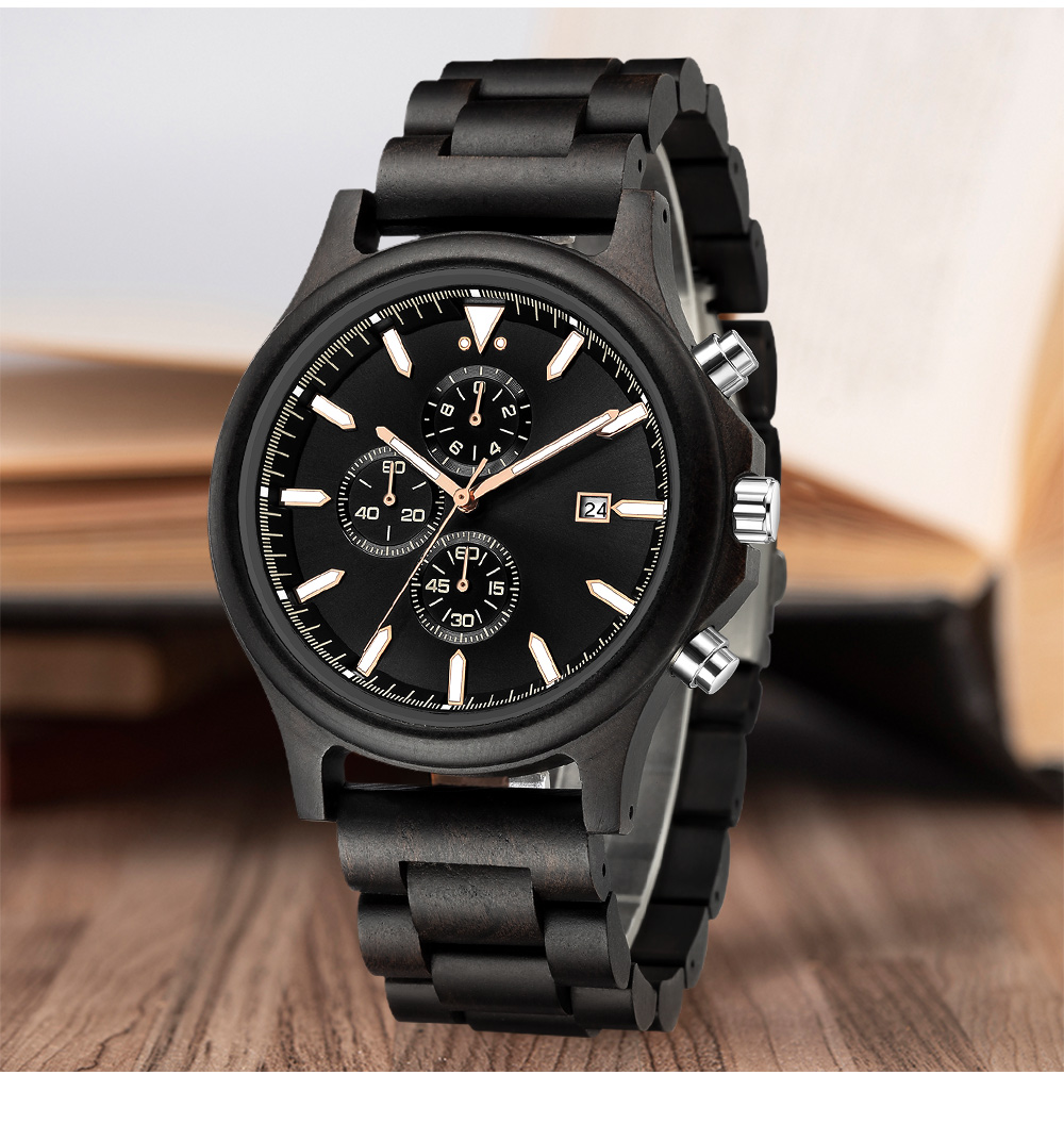 Wooden Watch for Men Fashion M - Vintage Fashion Complete recension och pris