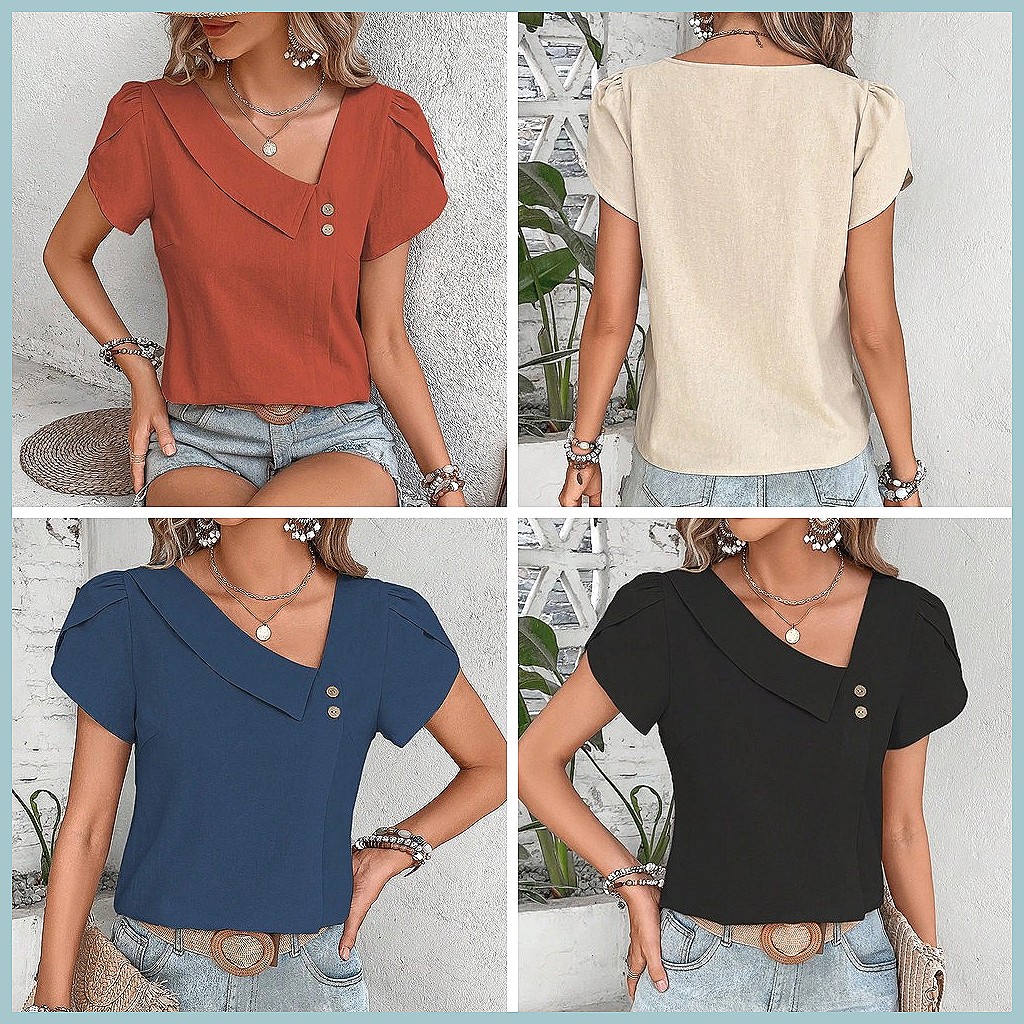 2024 Summer Vintage Solid Colo - Vintage Fashion For Women recension och pris